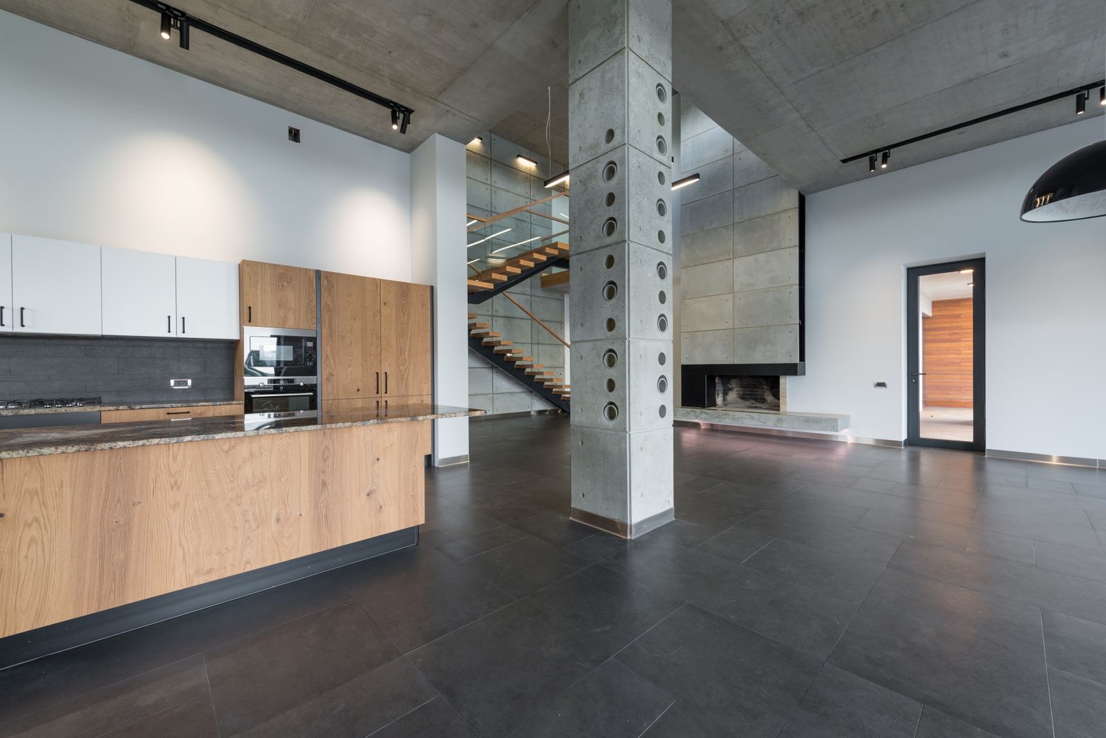 Large, open modern commercial space with a durable floor