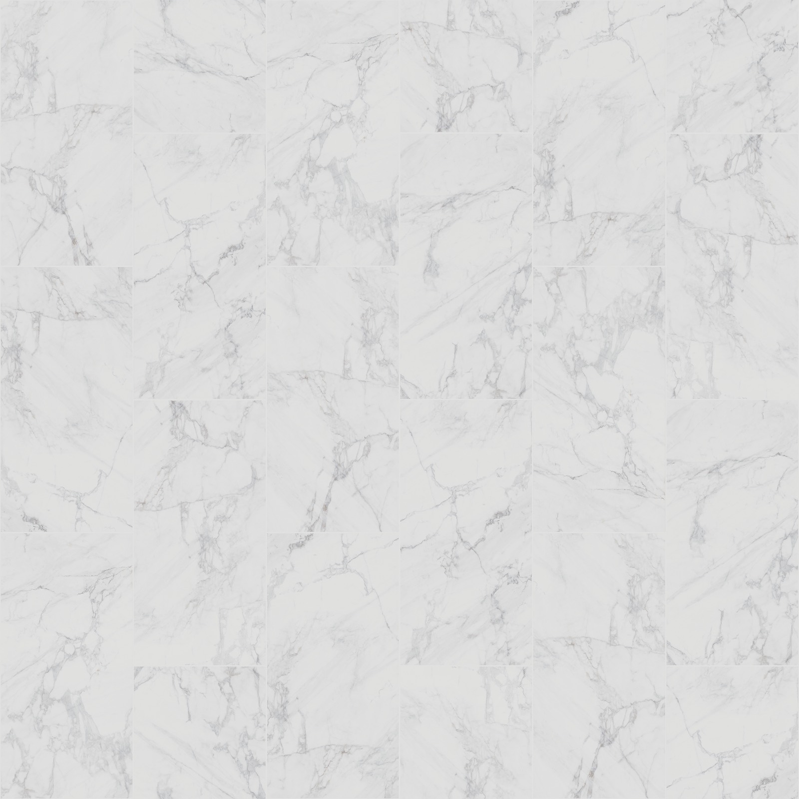 Marble-look luxury vinyl tile flooring in a bright bathroom